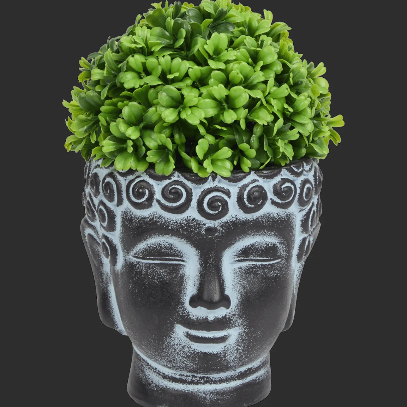 Action Plante artificielle dans pot en forme de Bouddha* Plantes Et Fleurs Artificielles