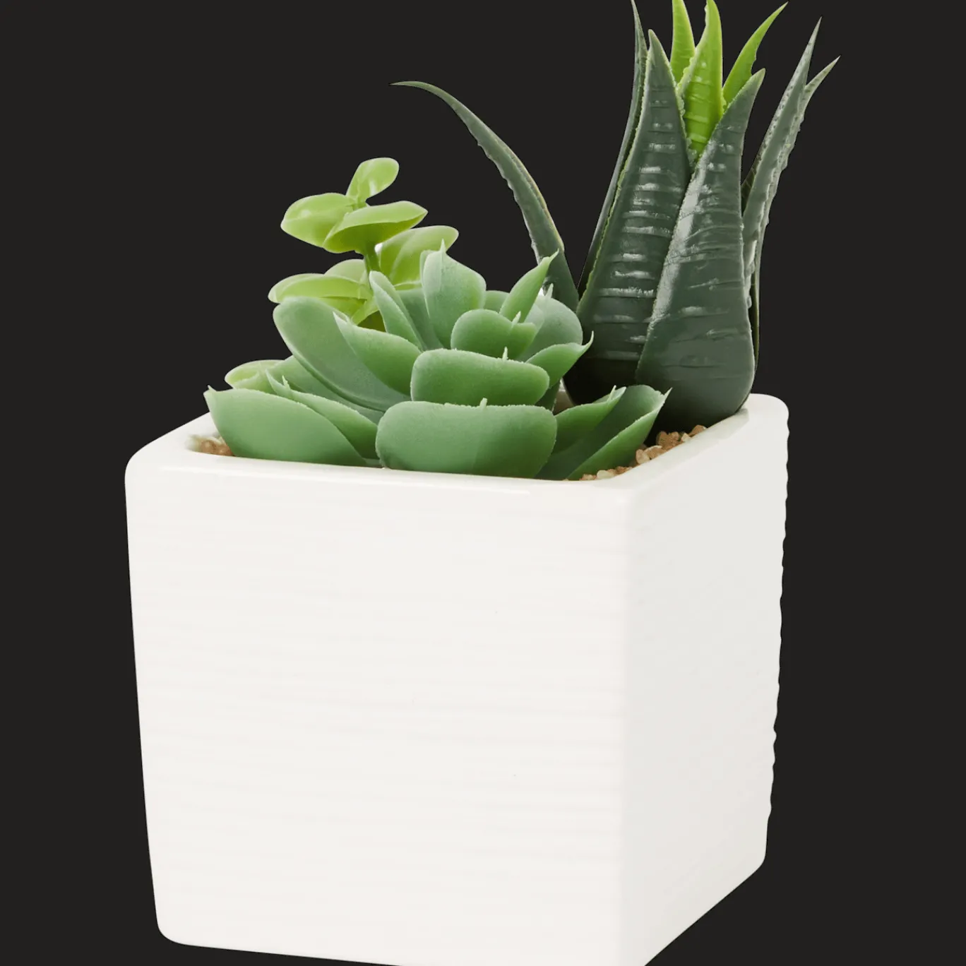 Action Plante grasse artificielle en pot* Plantes Et Fleurs Artificielles