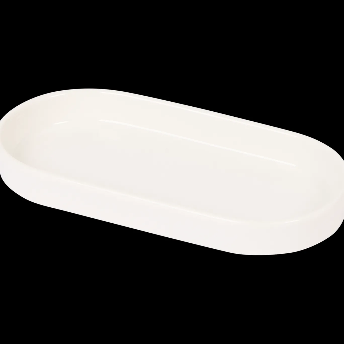 Action Plat ovale en porcelaine* Plateaux