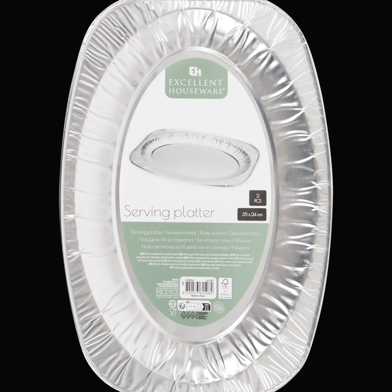 Action Plats de service en aluminium Excellent Houseware* Articles De Fête