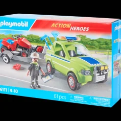Playmobil Action Heroes Jardinier avec véhicule et tracteur tondeuse* Jeux