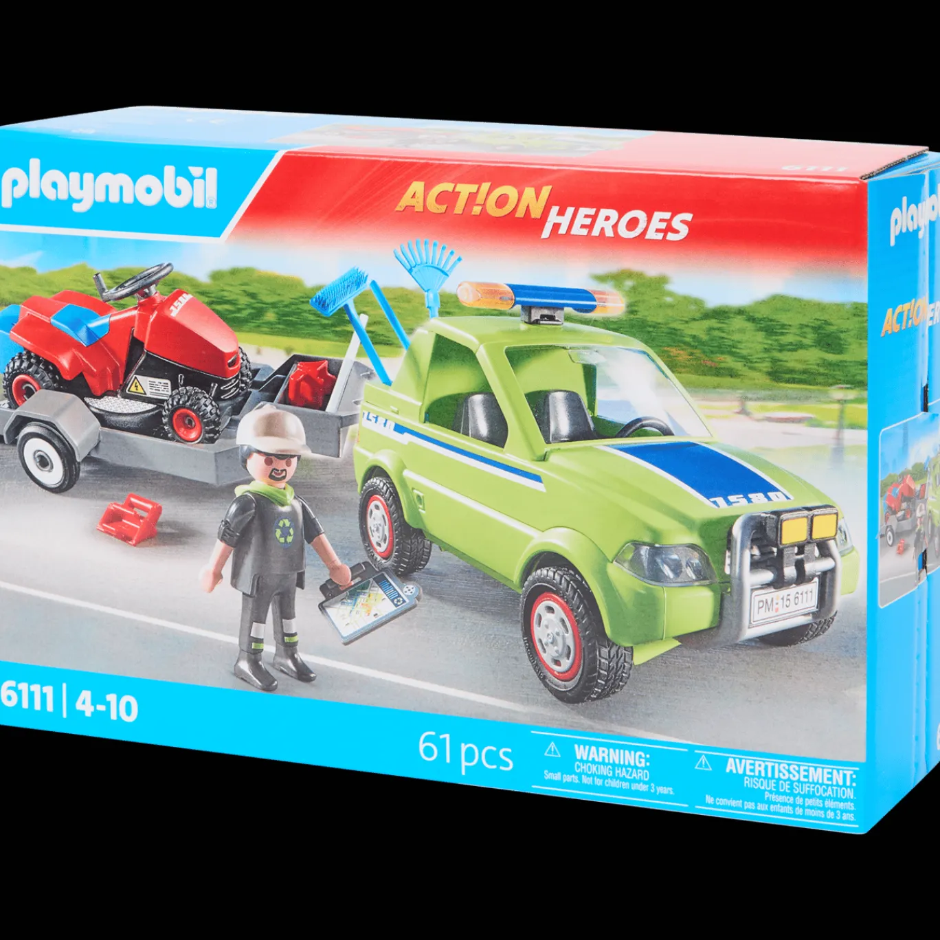 Playmobil Action Heroes Jardinier avec véhicule et tracteur tondeuse* Jeux