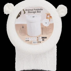 Action Pouf de rangement pliable en tissu teddy* Accessoires Pour La Maison