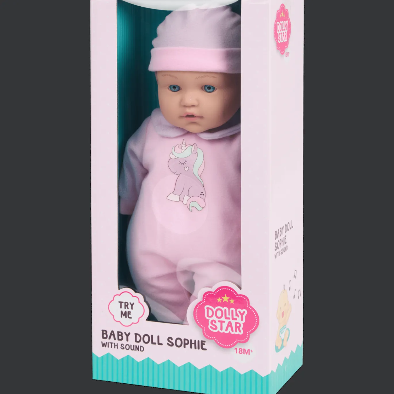 Dolly Star Poupon Sophie* Peluches Et Poupées