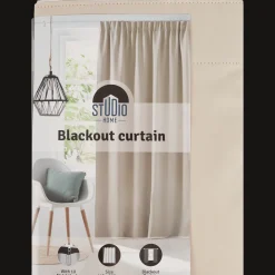 Studio Home Rideau occultant prêt-à-poser* Décoration Fenêtres