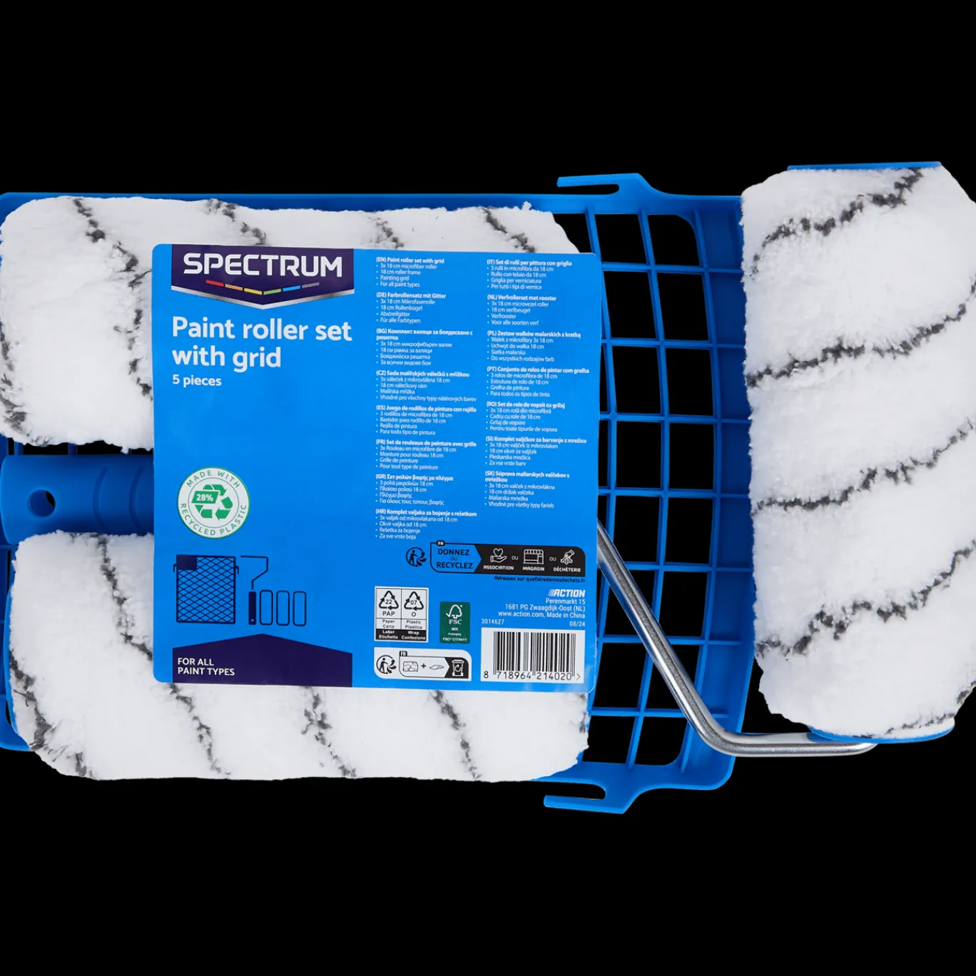 Spectrum Rouleaux de peinture avec grille pour seau* Accessoires Peinture