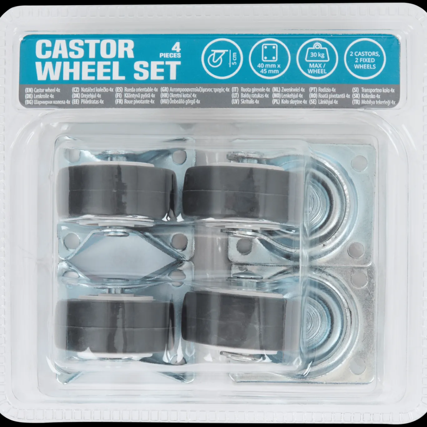 Action Roulettes pivotantes et fixes* Accessoires Pour La Maison