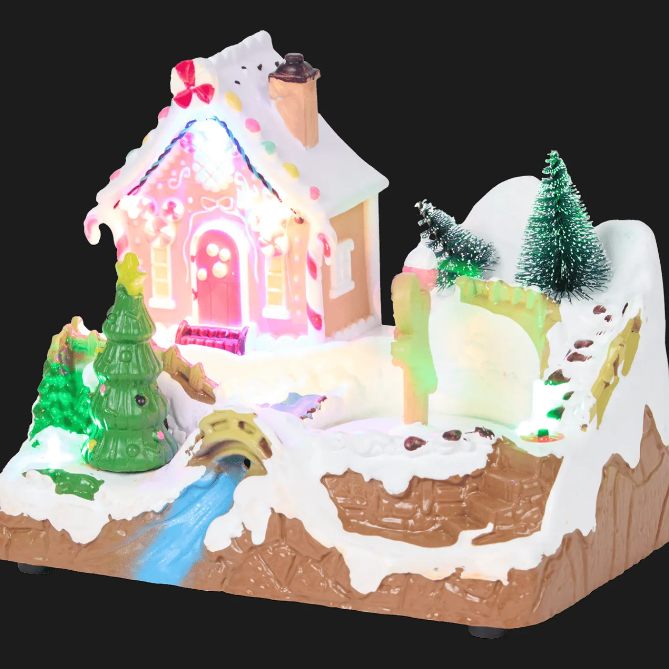 Magic Village Scène de Noël avec musique* Décoration Saisonnière