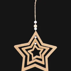Action Suspension de Noël en bois* Décoration Saisonnière