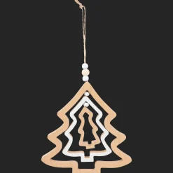 Action Suspension de Noël en bois* Décoration Saisonnière
