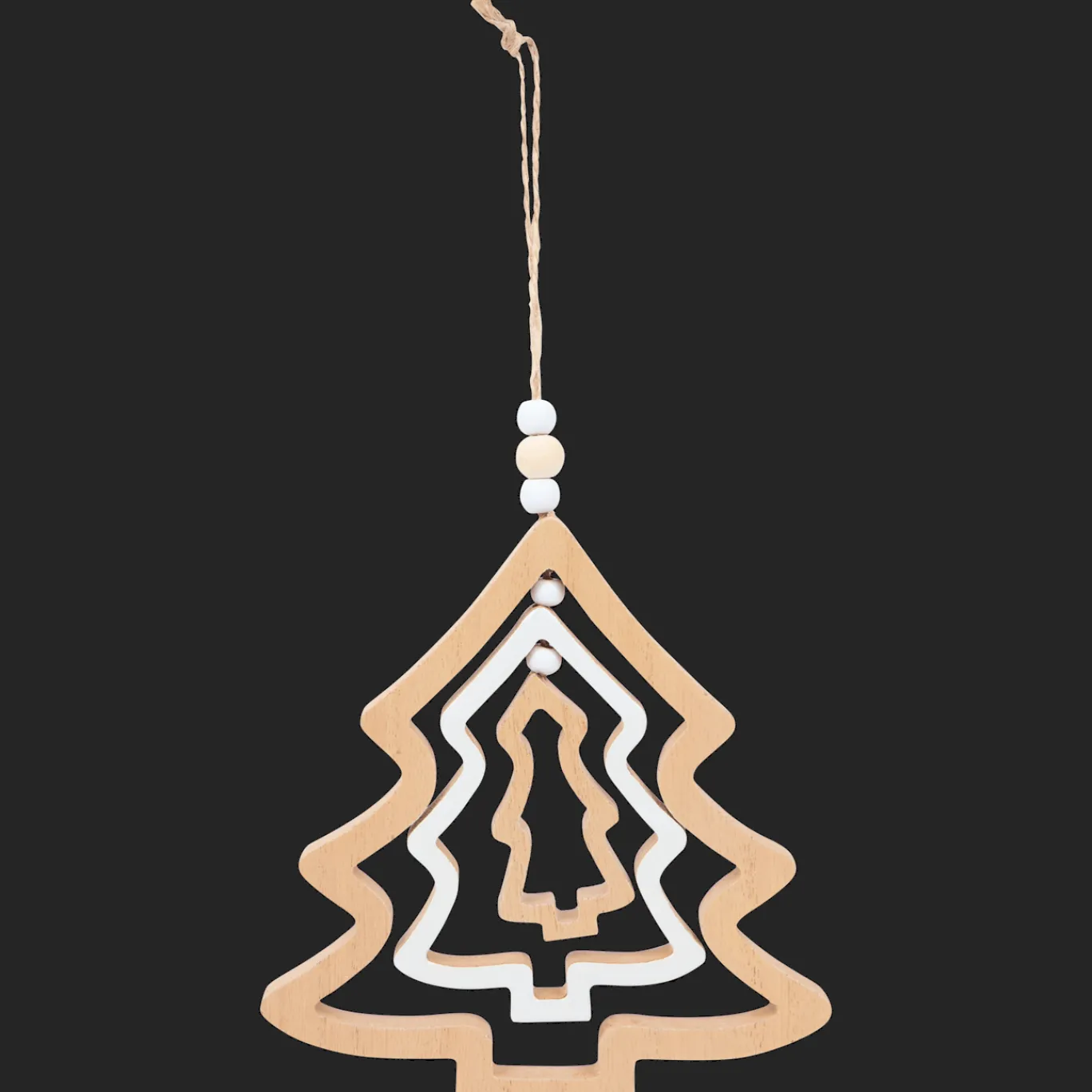 Action Suspension de Noël en bois* Décoration Saisonnière