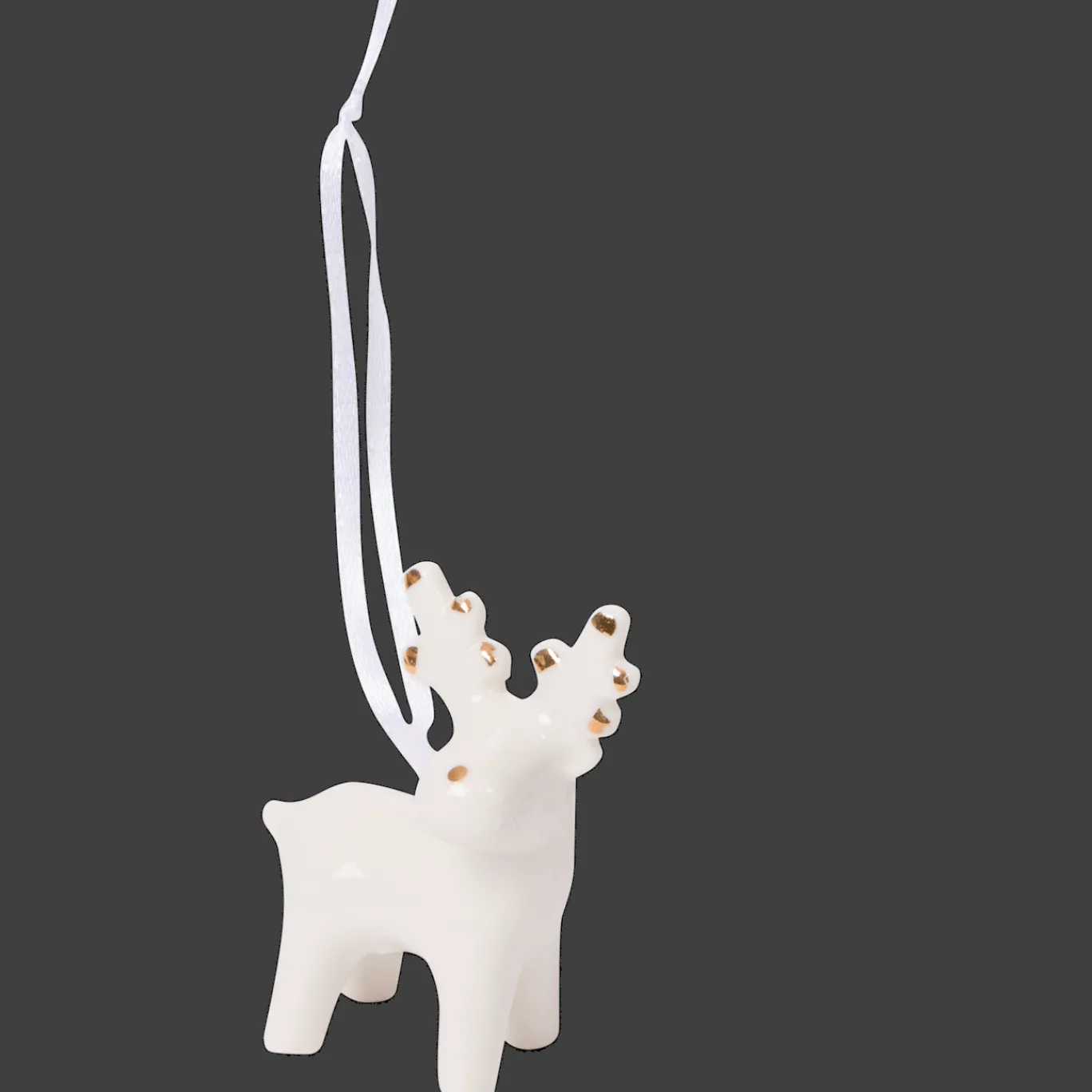 Action Suspension de Noël en porcelaine* Décoration Saisonnière