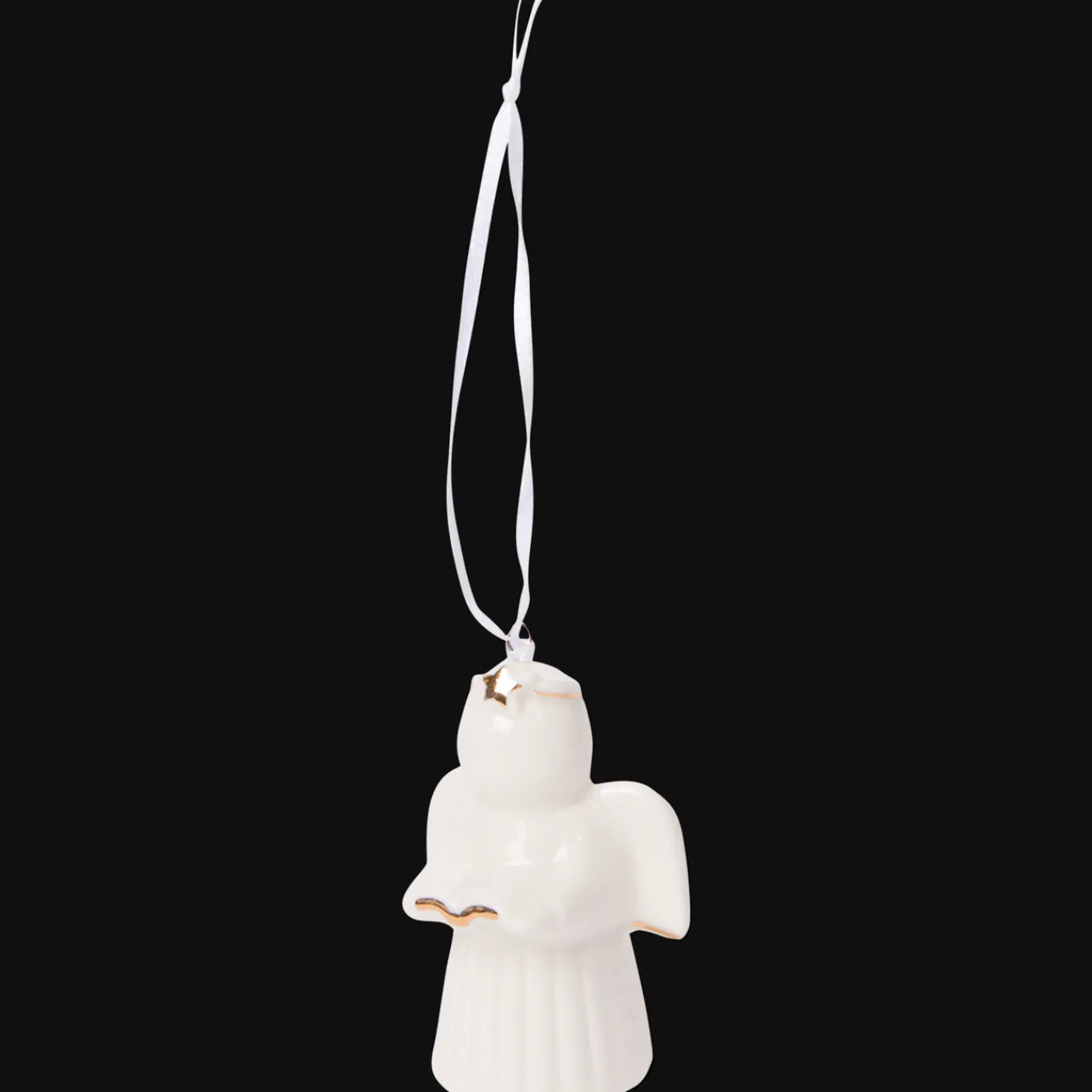 Action Suspension de Noël en porcelaine* Décoration Saisonnière